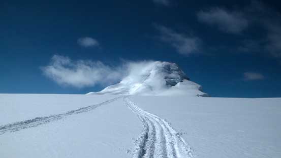 Leaving our camp behind towards our objective