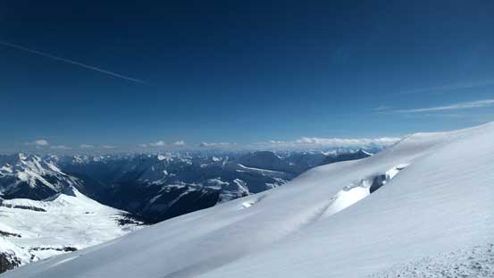 Getting higher. We were now above the bergschrund.