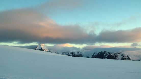 Some clouds hanging around The Twins