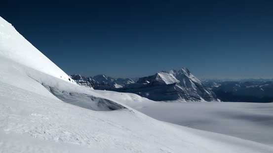 We passed by one huge crevasse