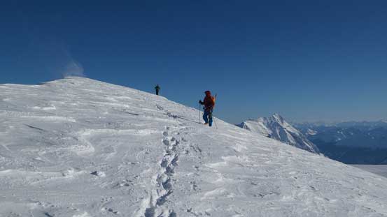 Leaving the summit behind