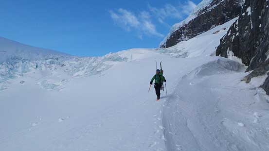 We continued bootpacking down for a while