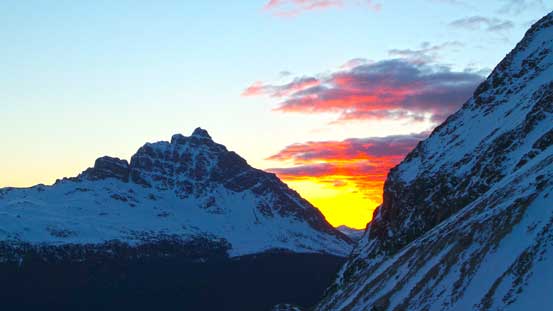 Sunrise time looking back