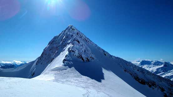 At Simon/McDonell col now, looking back towards McDonell