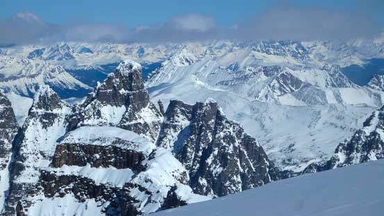 Turret Mountain is a sexy peak. Behind it is Mt. Fitzwilliam which looks tiny...