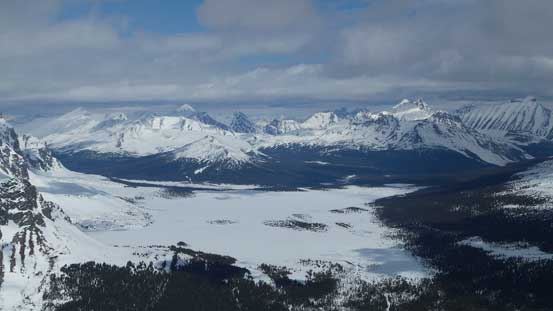 A look down towards Amethyst Lake