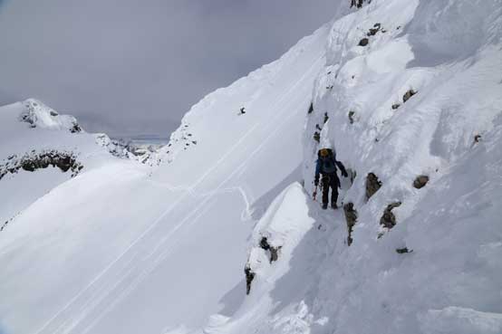 Liam finishing the traverse. Photo by Ben