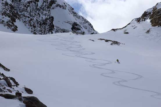 Me doing turns. Photo by Ben