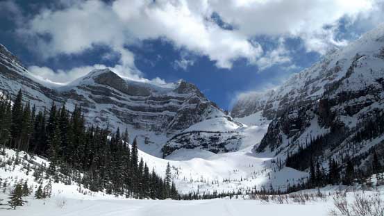 Looking ahead to the steep grind up White Pyramid. Deja Vu 2 years ago!! 