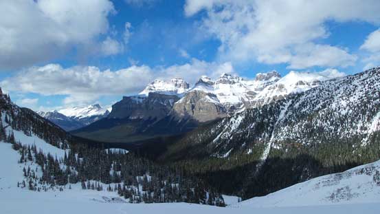 Looking back from partway up the slope