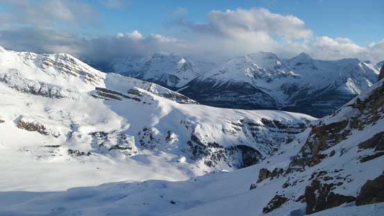 The weather was clearing up towards West