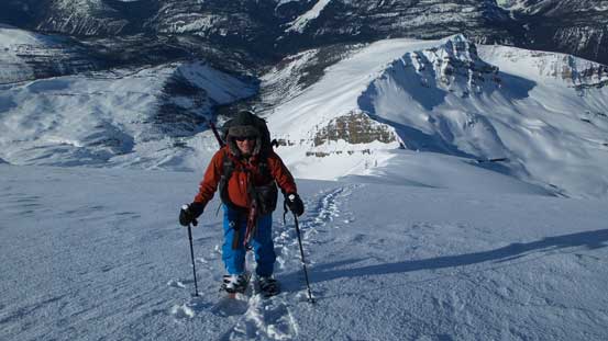 Higher up on the face