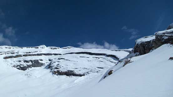 Looking up towards White Pyramid