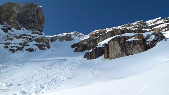 Ahead is the steeper part