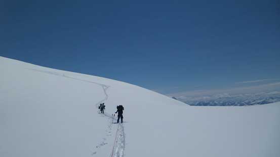 Losing some height after contouring around Snow Dome