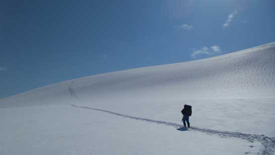 Re-ascending Stutfield Peak