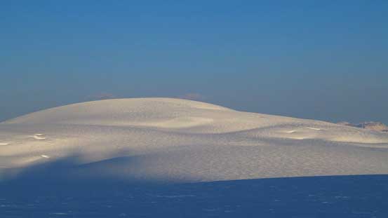 The rounded hump of Snow Dome - that is a fat mountain...