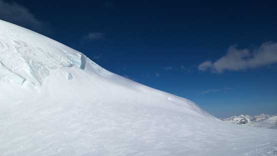 Ahead is another steep roll to traverse/asend