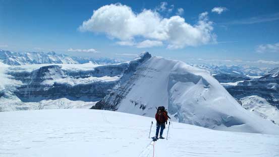 Already high up on North Twin now