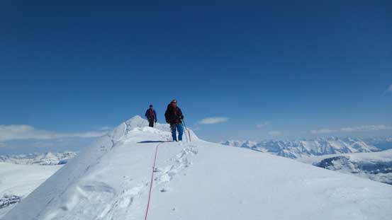 Initial part descending from North Twin was easy