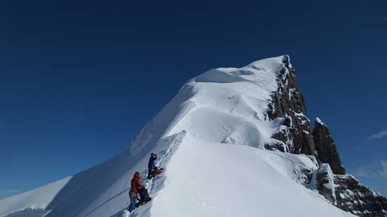 Looking back. This is the steep descent from N. Twin