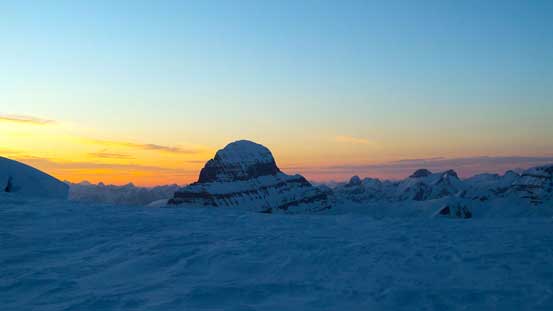 Mt. Alberta at dusk