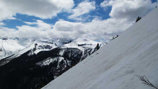 Now at treeline, time to traverse horizontally