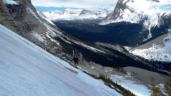 Ben starting the traverse part.
