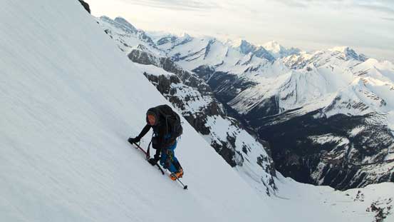 Terrain got steeper soon. Deja Vu Lefroy...