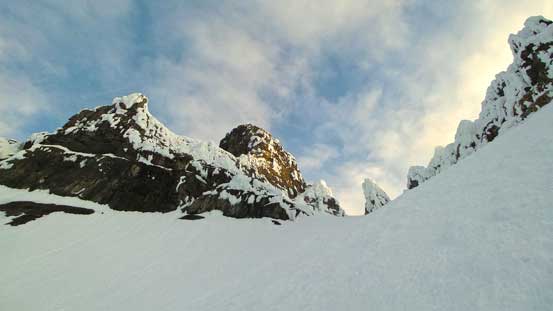 Looking upwards. It's very very foreshortening