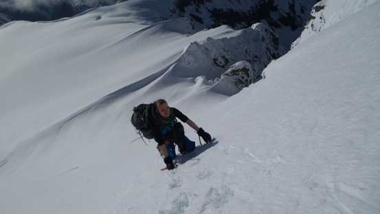 Typical on the upper face. Just go straight up...