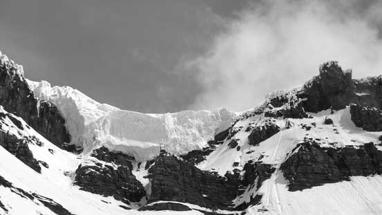 Seracs on Bryce's upper plateau