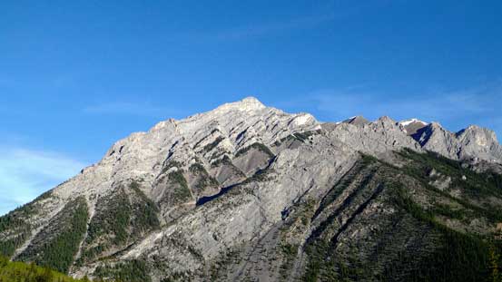 Looking back towards Mt. Lorette. Its SW Ridge (left skyline) is another one I want to climb