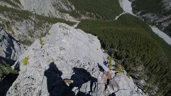 Looking back down the fun slab
