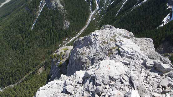 Looking down the SE Ridge (itself is rated 5.8 I believe)