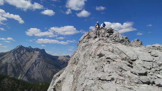 Walking down the SE Ridge for about 20 m