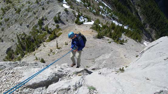 And then, down the 2nd rappel - the true one