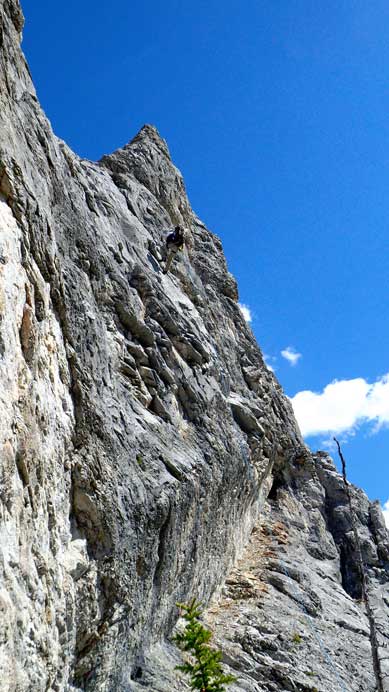 Ben starting the 2nd rappel