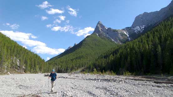 Almost back to car, looking back