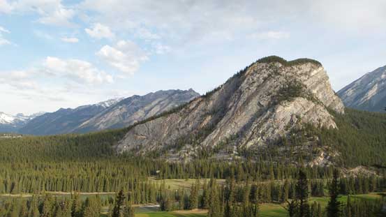 Great morning view of Tunnel Mountain