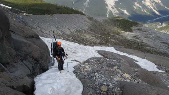 Ascending snow initially