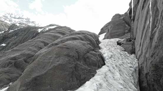 Snow significantly eliminated our work on the lower half