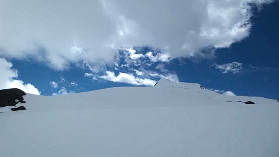 Another view towards the summit.
