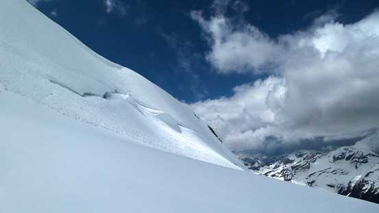 Huge bergschrund....