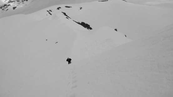 Ben starting the summit push