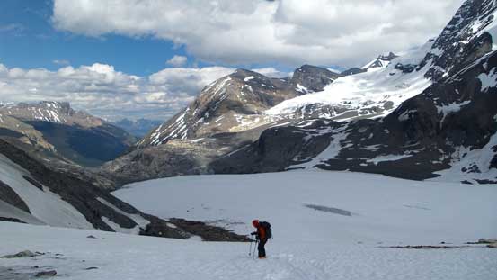 Lots of care was required to descend this headwall