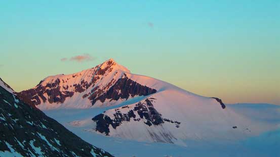 Alpenglow on Mons Peak - what a sexy peak!!