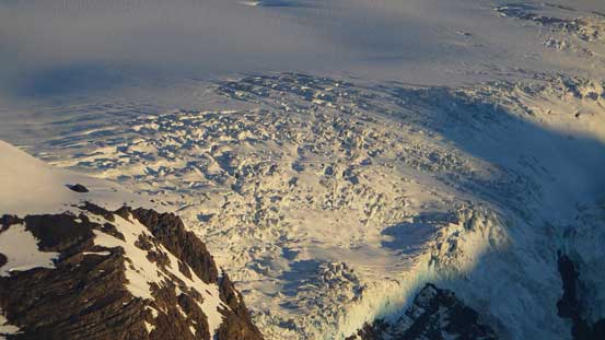 Icefalls on the Lyell Icefield