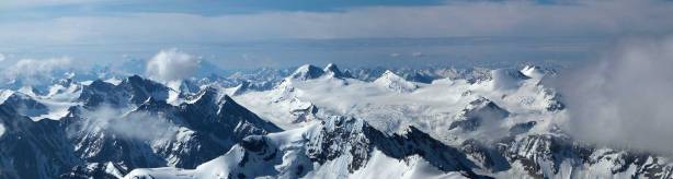 Panorama of the Freshfield Icefield