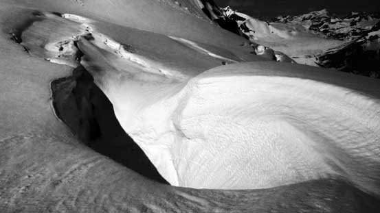 A huge crevasse...